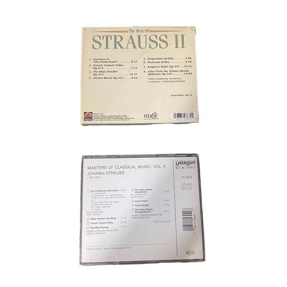 Strauss Lot of 2 The Best Of Masters of Classical Music CDs - Picture 2 of 2
